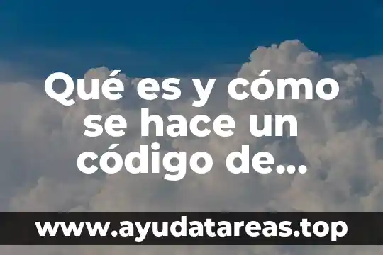 Qué es y cómo se hace un código de barras