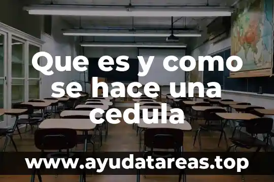 Que es un cedula medica tipo c1 7 Que es y como se hace una cedula
