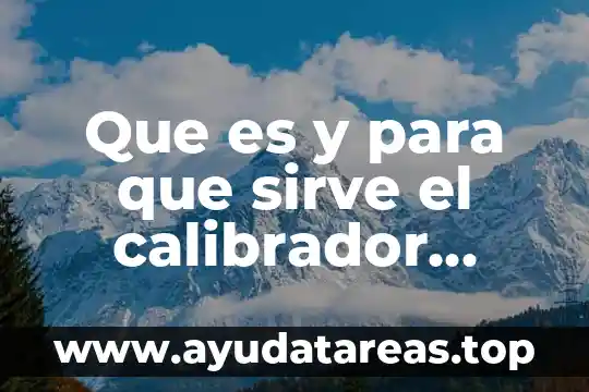 Qué es Sri y para qué sirve un formulario 8 Que es y para que sirve el calibrador vernier