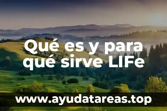 Qué es y para qué sirve LIFe