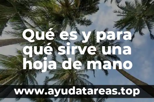 Que es mayéutica socratica para que nos sirve 8 Qué es y para qué sirve una hoja de mano