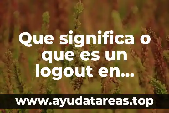 Qué es una bandera en informática 6 Que significa o que es un logout en informatica