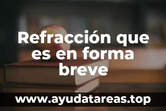 Que es arte algo breve 6 Refracción que es en forma breve