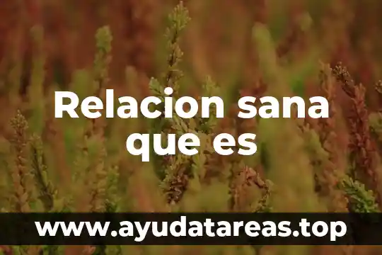 Que es la relacion de transmision en un auto 7 Relacion sana que es