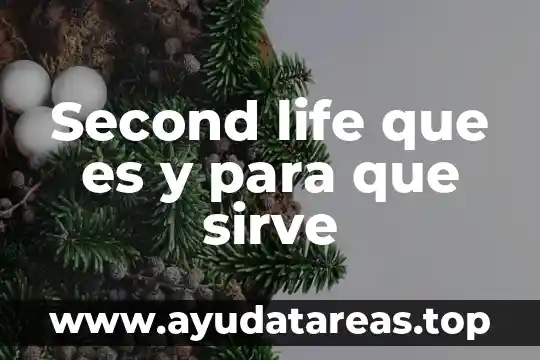 Second life que es y para que sirve