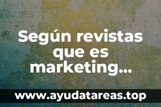 Según revistas que es marketing internacional