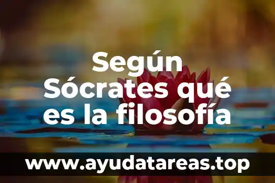 Qué es la oratoria según socrátes 3 Según Sócrates qué es la filosofía
