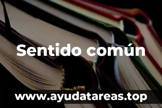 Qué es un apodo común 6 Sentido común