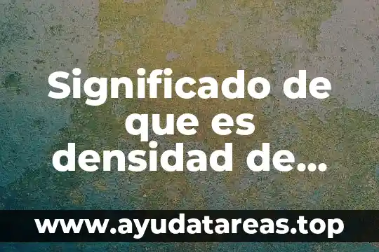 Que es barquichuelo significado 7 Significado de que es densidad de polca
