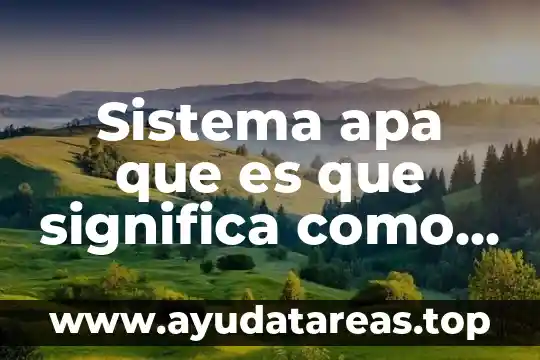 Que es el sistema de nombres de dominio dns 7 Sistema apa que es que significa como se hace