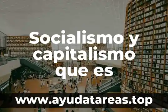 Socialismo y capitalismo que es