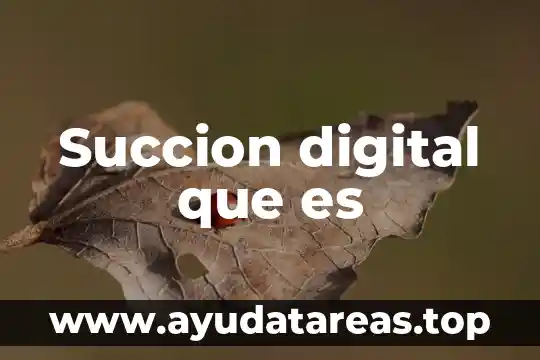 Qué es el número de tarjeta digital 4 Succion digital que es