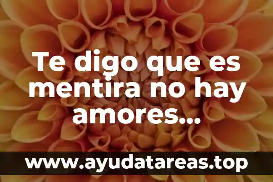 Que es la energia cuantos tipos hay de migracion 3 Te digo que es mentira no hay amores imposibles