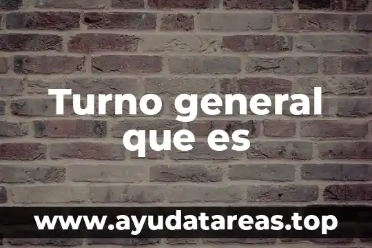 Que es project a class magazine part 7 Turno general que es