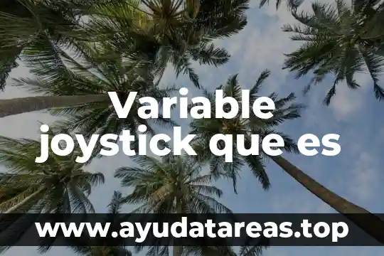 Variable joystick que es