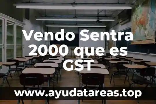 Qué es aplicabilidad estándar como nombre institucional 4 Vendo Sentra 2000 que es GST