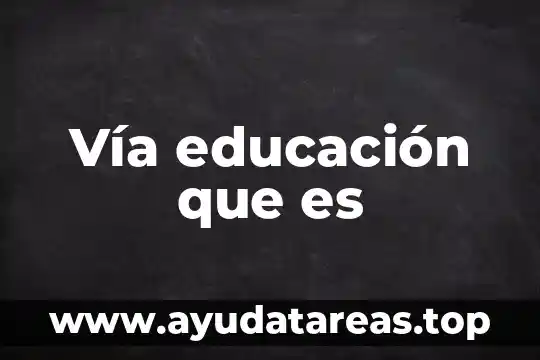 Que es la via de apremio concepto de auores 3 Vía educación que es