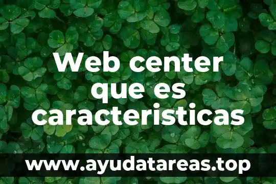 Que es el uri en el sitio web 5 Web center que es caracteristicas