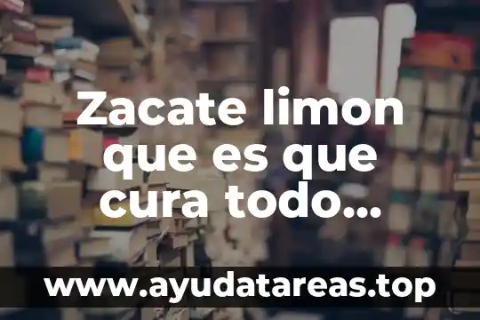 Vaporu que es que cura todo sobre esta planta 6 Zacate limon que es que cura todo sobre esta planta